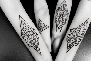 Zelda minimalistic hylia tattoo idea