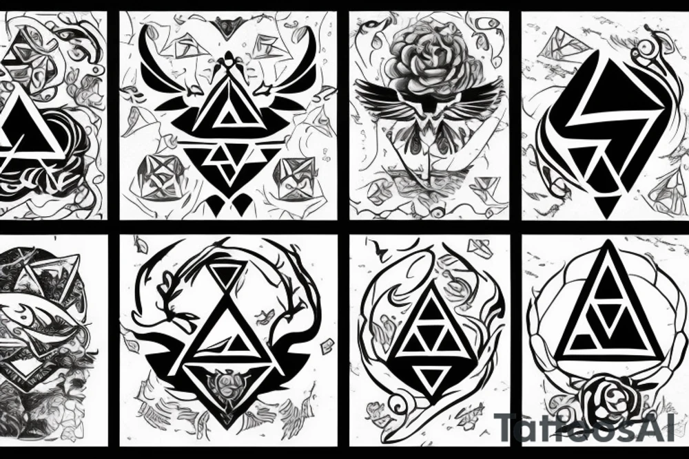 Goose Zelda triforce tattoo idea