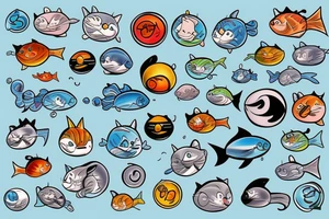fish bomb cats Disney tattoo idea