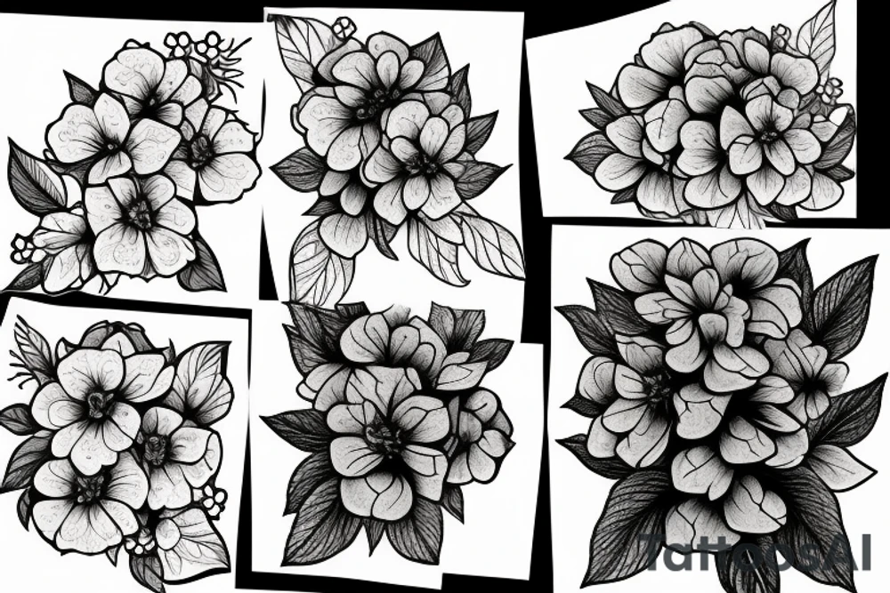 hydrangea tattoo idea