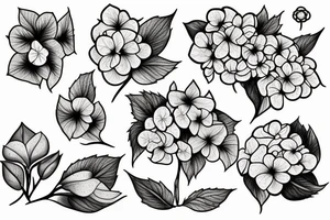 hydrangea tattoo idea