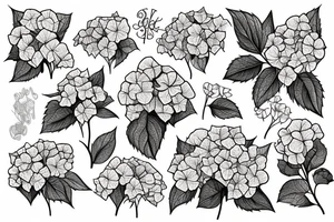 hydrangea tattoo idea