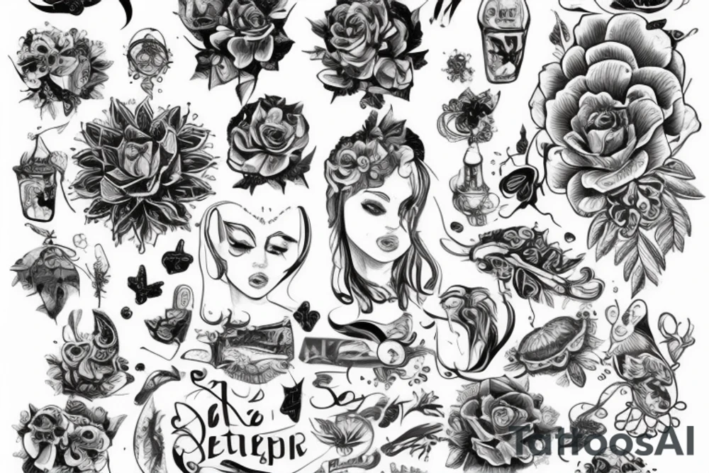 Демонические символы, плейбой карти tattoo idea