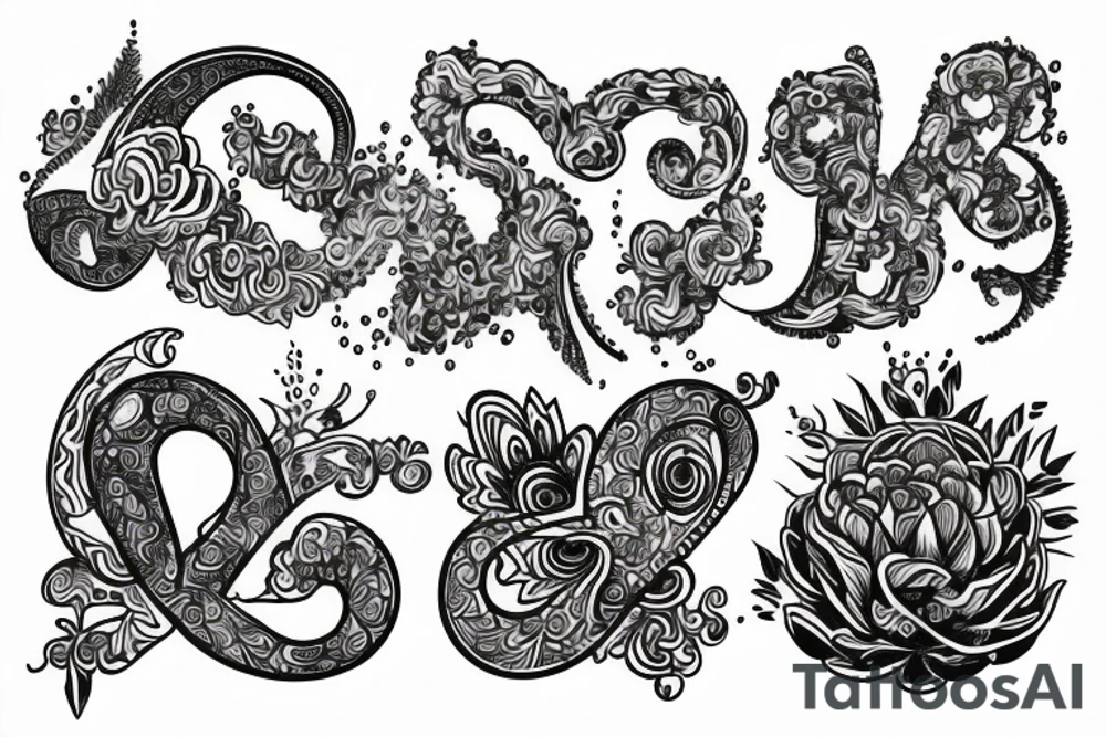 psychedelic esher style freedom and love tattoo idea