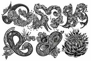 psychedelic esher style freedom and love tattoo idea