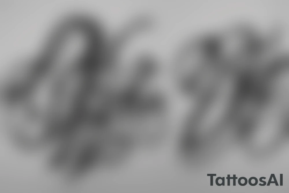 name on tricep tattoo idea