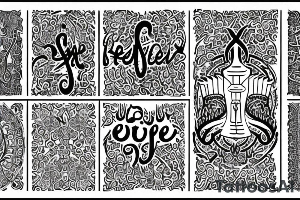 Text : Yesu Saffa
Font : Arabic tattoo idea