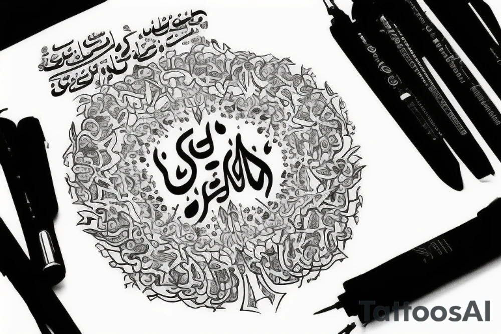 Text : Yesu Saffa
Font : Arabic tattoo idea