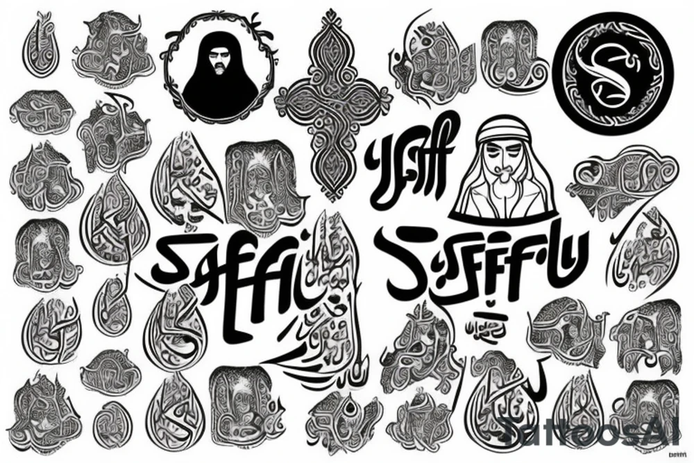 Text : Yesu Saffa
Style : Arabic tattoo idea