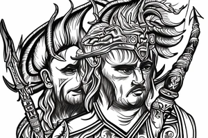 draw a tattoo of a Dacians bearing the draco on Trajan's Column tattoo idea