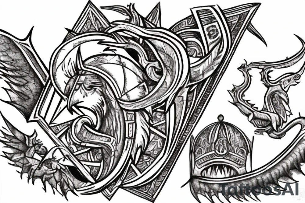 draw a tattoo of a Dacians bearing the draco on Trajan's Column tattoo idea