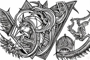 draw a tattoo of a Dacians bearing the draco on Trajan's Column tattoo idea