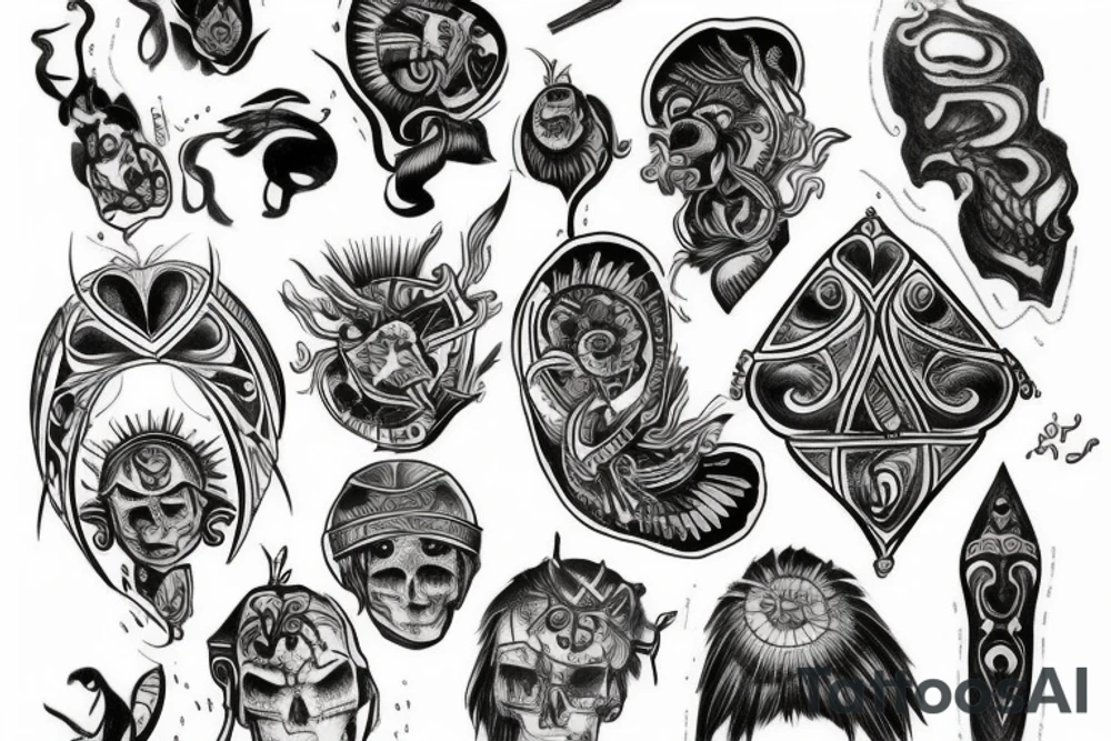 draw a tattoo of a Dacian tattoo idea