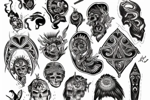 draw a tattoo of a Dacian tattoo idea