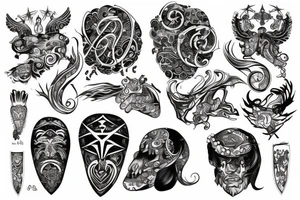draw a tattoo of a Dacian tattoo idea