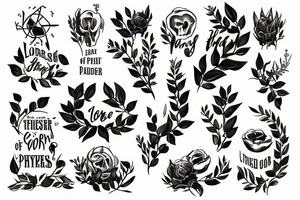 a planting of the lord for the display of his splendor tattoo idea