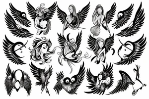 Cloud with wings tattoo idea