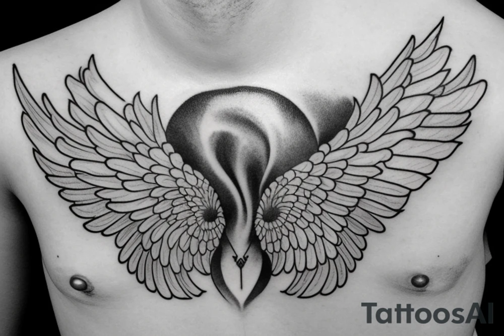 Cloud with wings tattoo idea