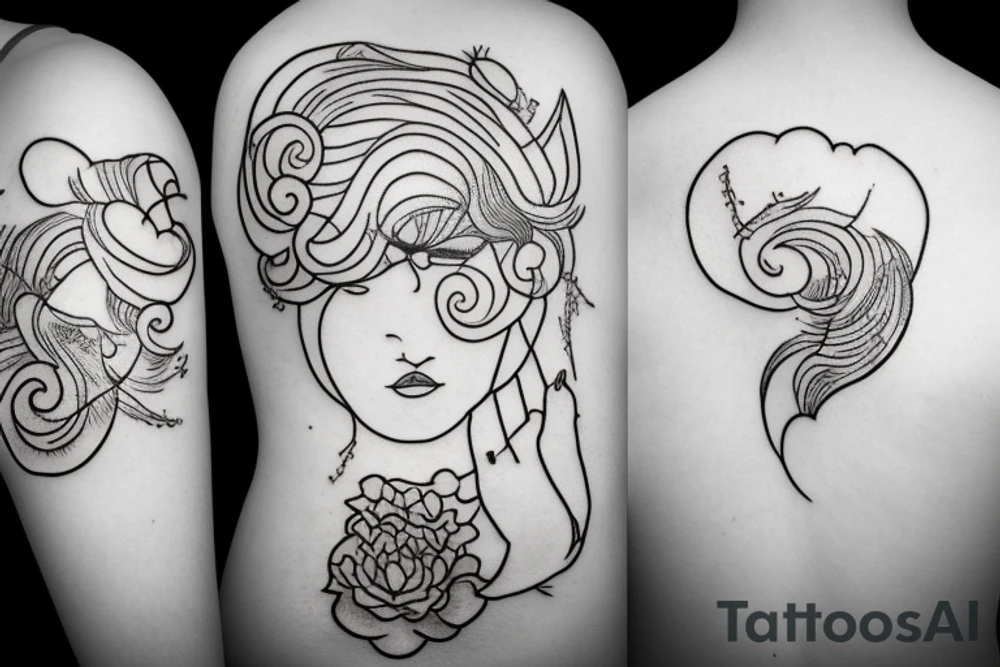 Cloud flying around tattoo idea