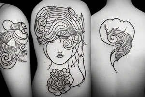Cloud flying around tattoo idea