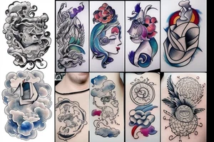 Cloud flying around tattoo idea