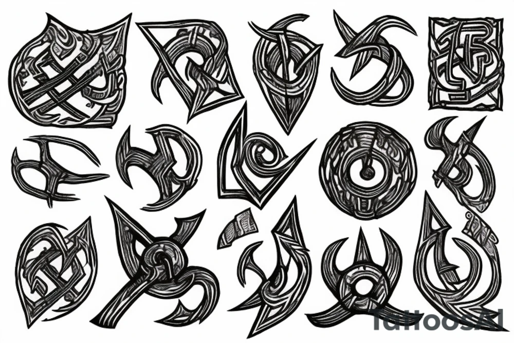 Web of WYRD runes tattoo idea