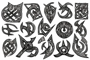 Web of WYRD runes tattoo idea