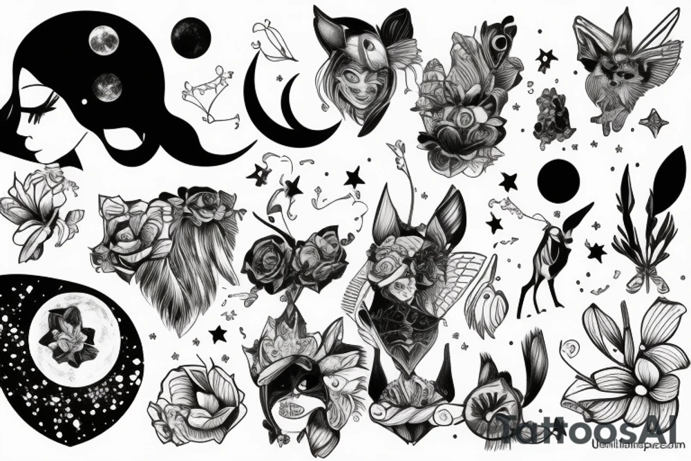 nene en la luna tattoo idea