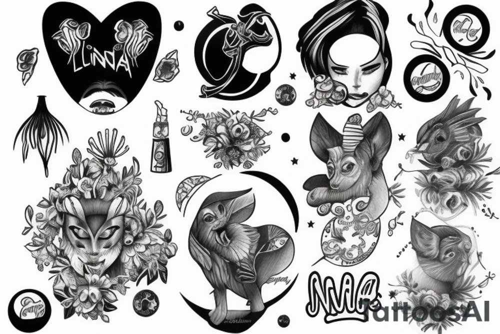 nene en la luna tattoo idea