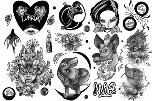 nene en la luna tattoo idea