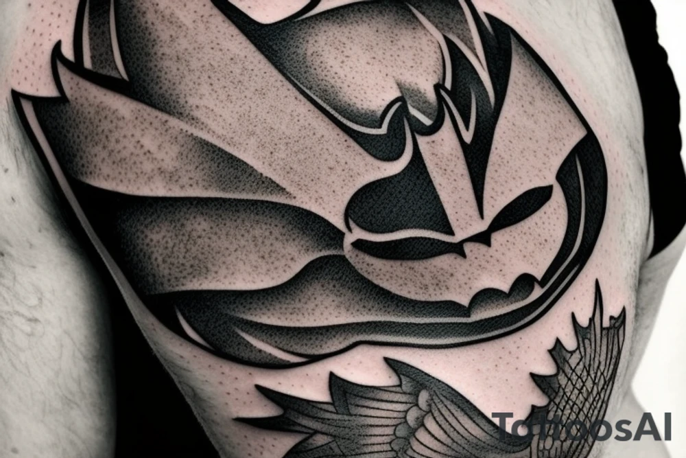Christopher nolan batman logo tattoo idea
