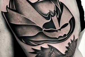 Christopher nolan batman logo tattoo idea