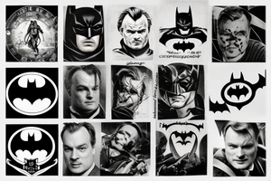 Christopher nolan batman logo tattoo idea
