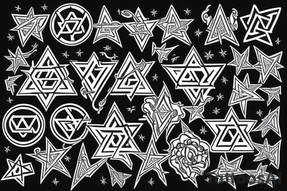 Star of David tattoo idea