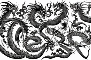 Dragon of death tattoo idea