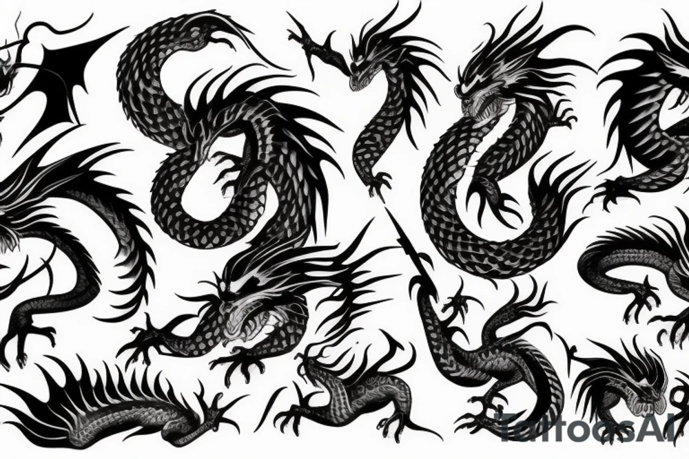 Dragon of death tattoo idea
