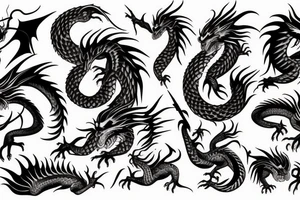 Dragon of death tattoo idea