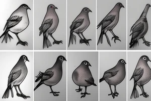 a pigeon and a robin tattoo idea