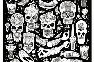 Eten is niks zonder al die kruiden.
Beeld is niks zonder al die geluiden tattoo idea