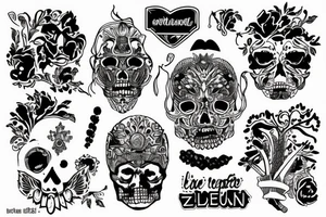 Eten is niks zonder al die kruiden.
Beeld is niks zonder al die geluiden tattoo idea
