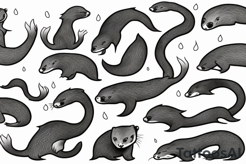 otter tattoo idea