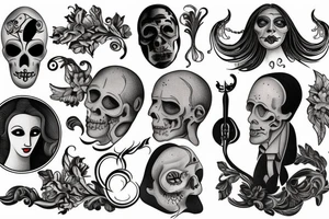 dark, lone, evil, tattoo idea