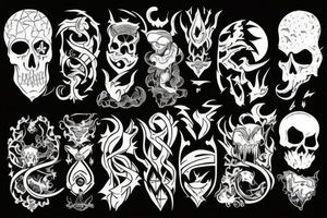 dark, lone, evil, tattoo idea