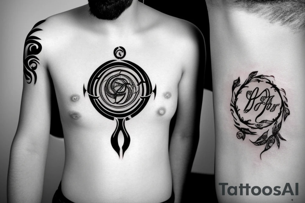 Father and daughter symbol tattoo idea