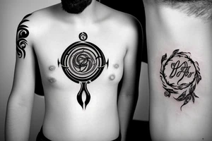 Father and daughter symbol tattoo idea