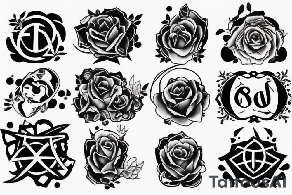 Father and daughter symbol tattoo idea