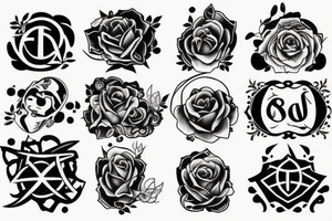 Father and daughter symbol tattoo idea
