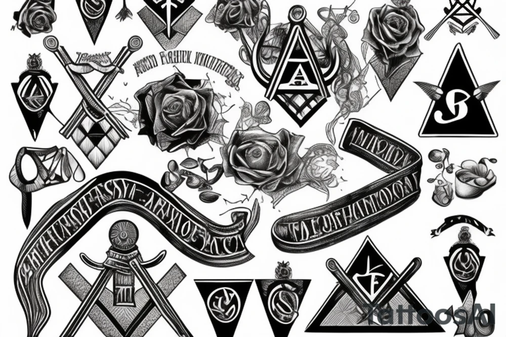 Freemasonry tattoo idea