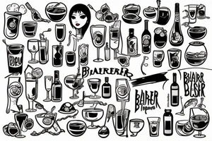 bartender tattoo idea