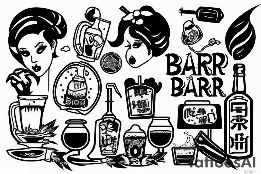 bartender tattoo idea